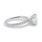Half Eternity White Gold Lab Grown Diamond Ring