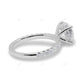 Half Eternity White Gold Lab Grown Diamond Ring