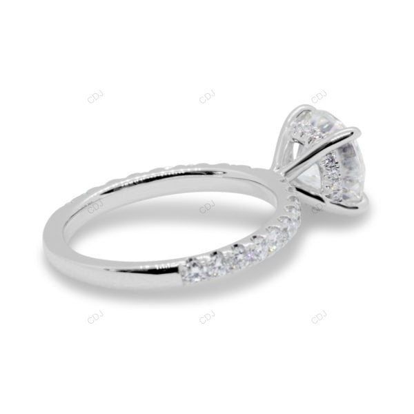 Half Eternity White Gold Lab Grown Diamond Ring
