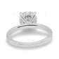 Half Eternity White Gold Lab Grown Diamond Ring