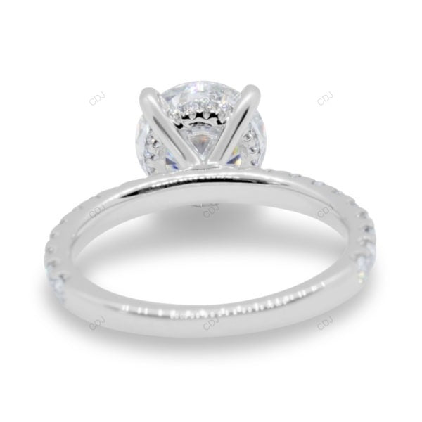 Half Eternity White Gold Lab Grown Diamond Ring