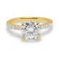 Half Eternity White Gold Lab Grown Diamond Ring Engagement Ring customdiamjewel