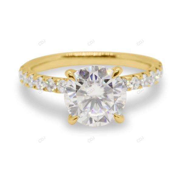 Half Eternity White Gold Lab Grown Diamond Ring Engagement Ring customdiamjewel