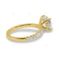 Half Eternity White Gold Lab Grown Diamond Ring Engagement Ring customdiamjewel