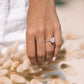 Two Tone Cluster Lab Grown Diamond Gold Ring