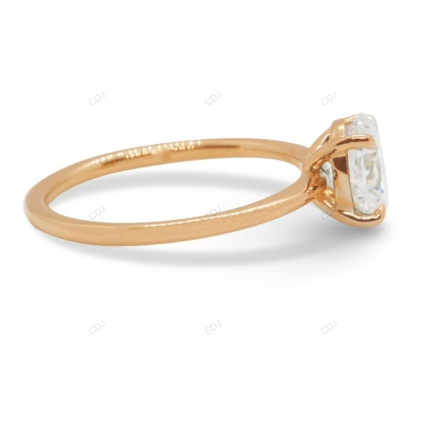 Oval Cut Lab Grown Diamond Rose Gold Ring