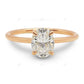 Oval Cut Lab Grown Diamond Rose Gold Ring