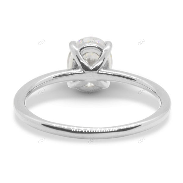 Oval Cut Lab Grown Diamond Rose Gold Ring
