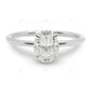 Oval Cut Lab Grown Diamond Rose Gold Ring