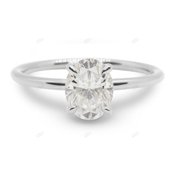 Oval Cut Lab Grown Diamond Rose Gold Ring