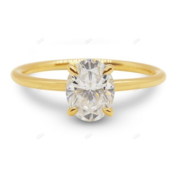 Oval Cut Lab Grown Diamond Rose Gold Ring