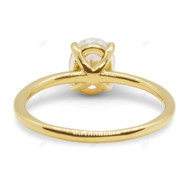 Oval Cut Lab Grown Diamond Rose Gold Ring
