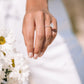 White Gold Lab Grown Diamond Cluster Ring