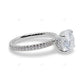 White Gold Lab Grown Diamond Cluster Ring