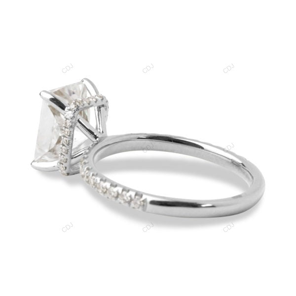 Radiant Cut Cluster Rose Gold Lab Grown Diamond Ring