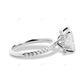Radiant Cut Cluster Rose Gold Lab Grown Diamond Ring