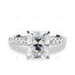 Radiant Cut Cluster Rose Gold Lab Grown Diamond Ring