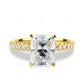 Radiant Cut Cluster Rose Gold Lab Grown Diamond Ring