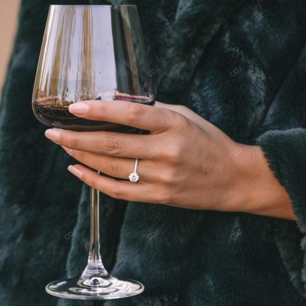 Rose Gold Lab Grown Diamond Engagement Ring