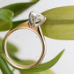 Two Tone Solitaire Lab Grown Diamond Ring