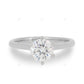 Solitaire Solid Gold Lab Grown Diamond Ring