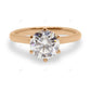 Solitaire Solid Gold Lab Grown Diamond Ring