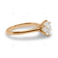 Solitaire Solid Gold Lab Grown Diamond Ring