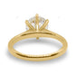 Solitaire Solid Gold Lab Grown Diamond Ring