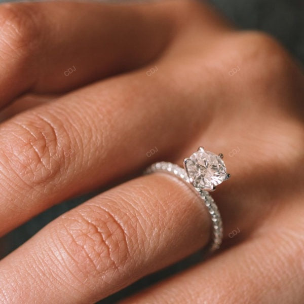 Rose Gold Lab Grown Diamond Engagement Ring