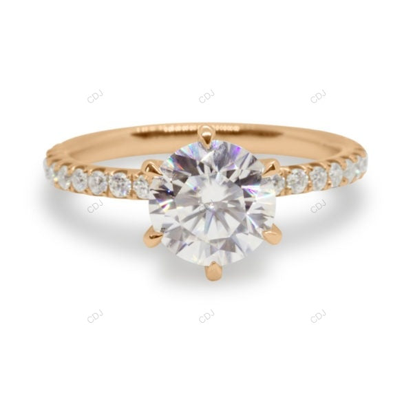 Rose Gold Lab Grown Diamond Engagement Ring