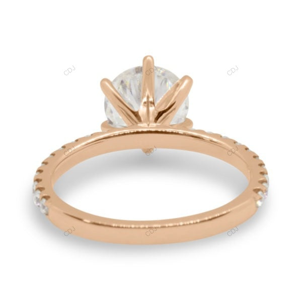 Rose Gold Lab Grown Diamond Engagement Ring