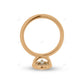 Bezel Set Solitaire Lab Grown Diamond Ring