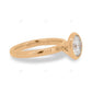 Bezel Set Solitaire Lab Grown Diamond Ring