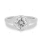 Bezel Set Solitaire Lab Grown Diamond Ring