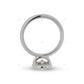 Bezel Set Solitaire Lab Grown Diamond Ring