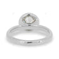 Bezel Set Solitaire Lab Grown Diamond Ring