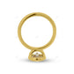 Bezel Set Solitaire Lab Grown Diamond Ring