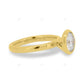 Bezel Set Solitaire Lab Grown Diamond Ring