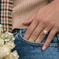 Asscher Cut Lab Grown Diamond Vintage Gold Ring