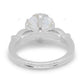Asscher Cut Lab Grown Diamond Vintage Gold Ring