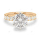 Two Tone Cluster Lab Grown Diamond Ring