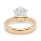 Two Tone Cluster Lab Grown Diamond Ring