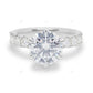 Two Tone Cluster Lab Grown Diamond Ring