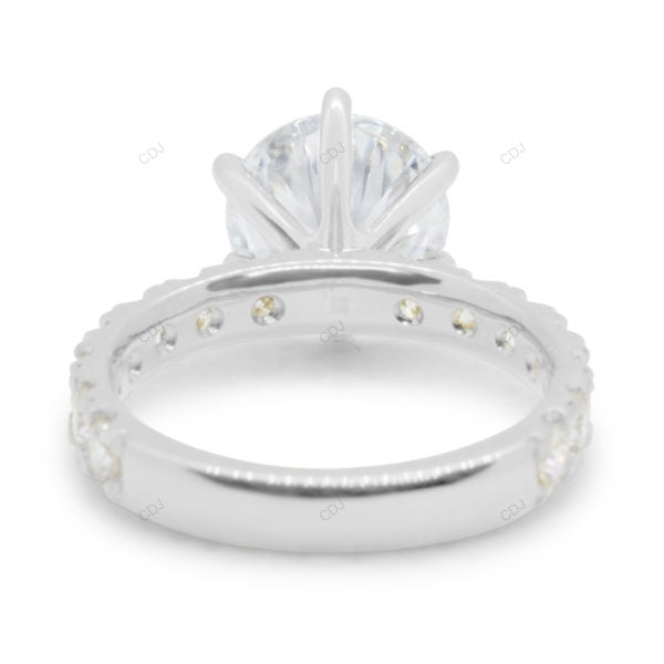 Two Tone Cluster Lab Grown Diamond Ring