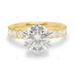 Two Tone Cluster Lab Grown Diamond Ring