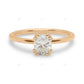 Three Prong Set Lab Grown Diamond Solitaire Ring