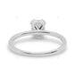 Three Prong Set Lab Grown Diamond Solitaire Ring