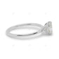 Three Prong Set Lab Grown Diamond Solitaire Ring