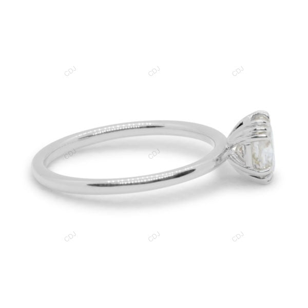 Three Prong Set Lab Grown Diamond Solitaire Ring