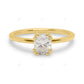 Three Prong Set Lab Grown Diamond Solitaire Ring